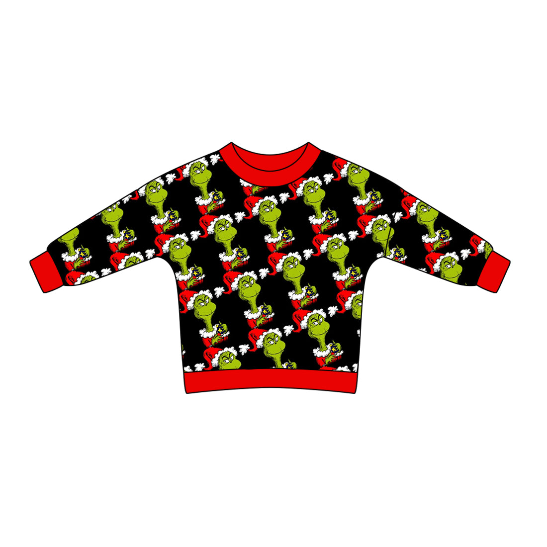 8.7 custom each style moq 5 eta 4-6week baby girls clothes Christmas long sleeve top