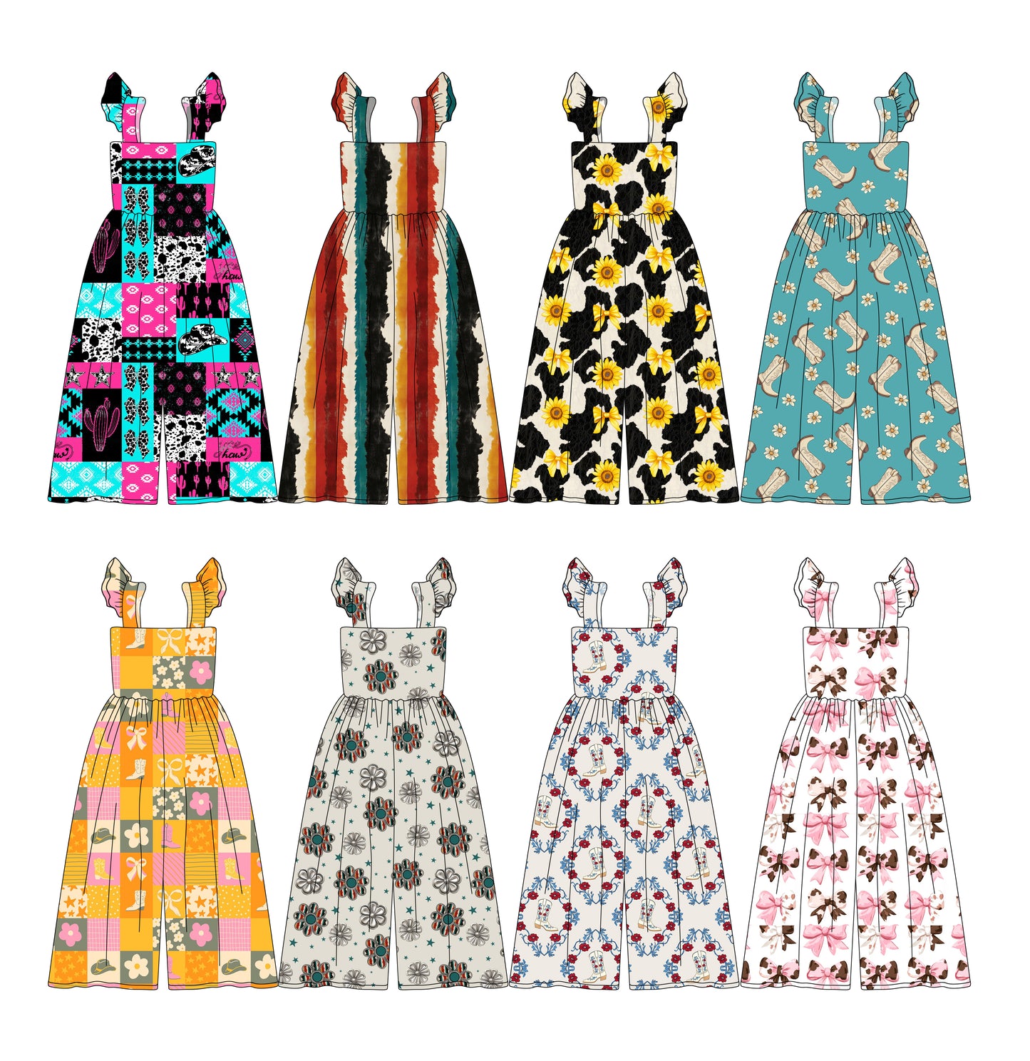 4.2 custom each style moq 5eta 4-6week Sibling Sisters baby girl short sleeve jumpsuit 1 and jumpsuit 8 match family design