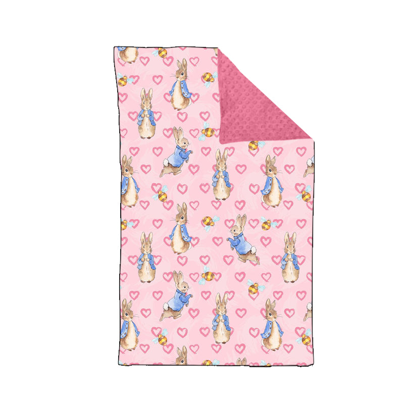 10.15 custom each style moq 5 eta 4-6week baby blanket kids easter pink blanket design