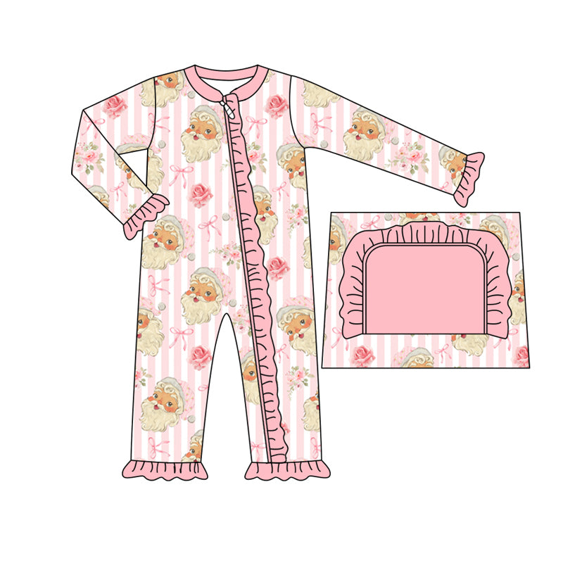 8.3 custom each style moq 5eta 4-6week Sibling Sister Christmas pink baby girls sets and dress and rompers match family design