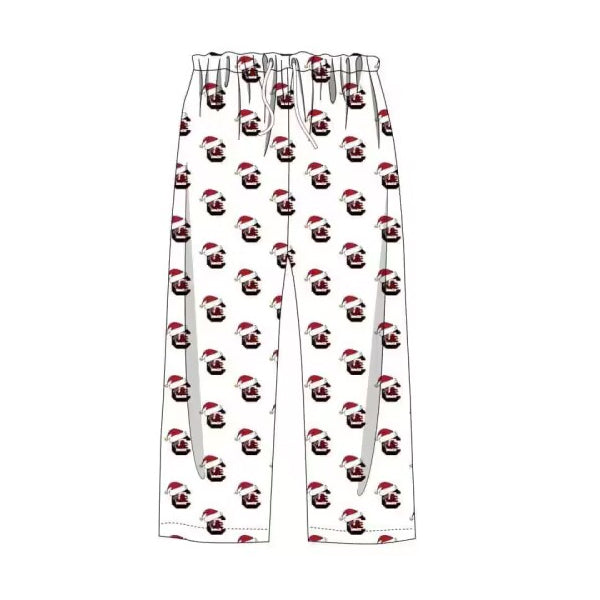 Custom moq 3 eta 6-8weeks garnet and white polo with the Caro symbol adult pants