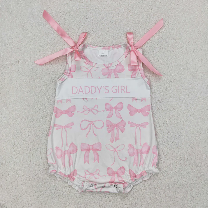 RTS baby girls clothes DADDY GIRL short Sleeve dress romper
