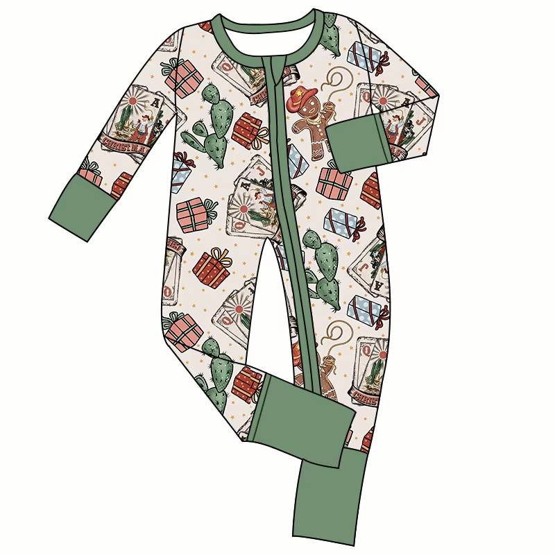 Custom moq 5 each style eta 6-7weeks baby boy clothes Christmas gift long sleeve romper-25.8.15