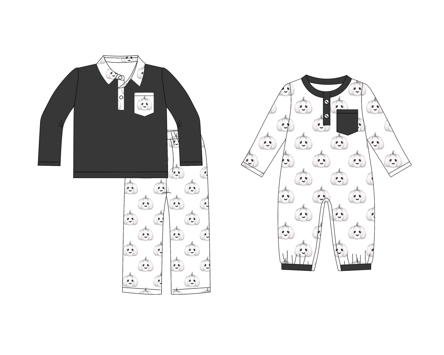 25.8.13 custom each style moq 5eta 4-6week Sibling Sister pumpkin baby boy long sleeve pants sets and rompers match family design