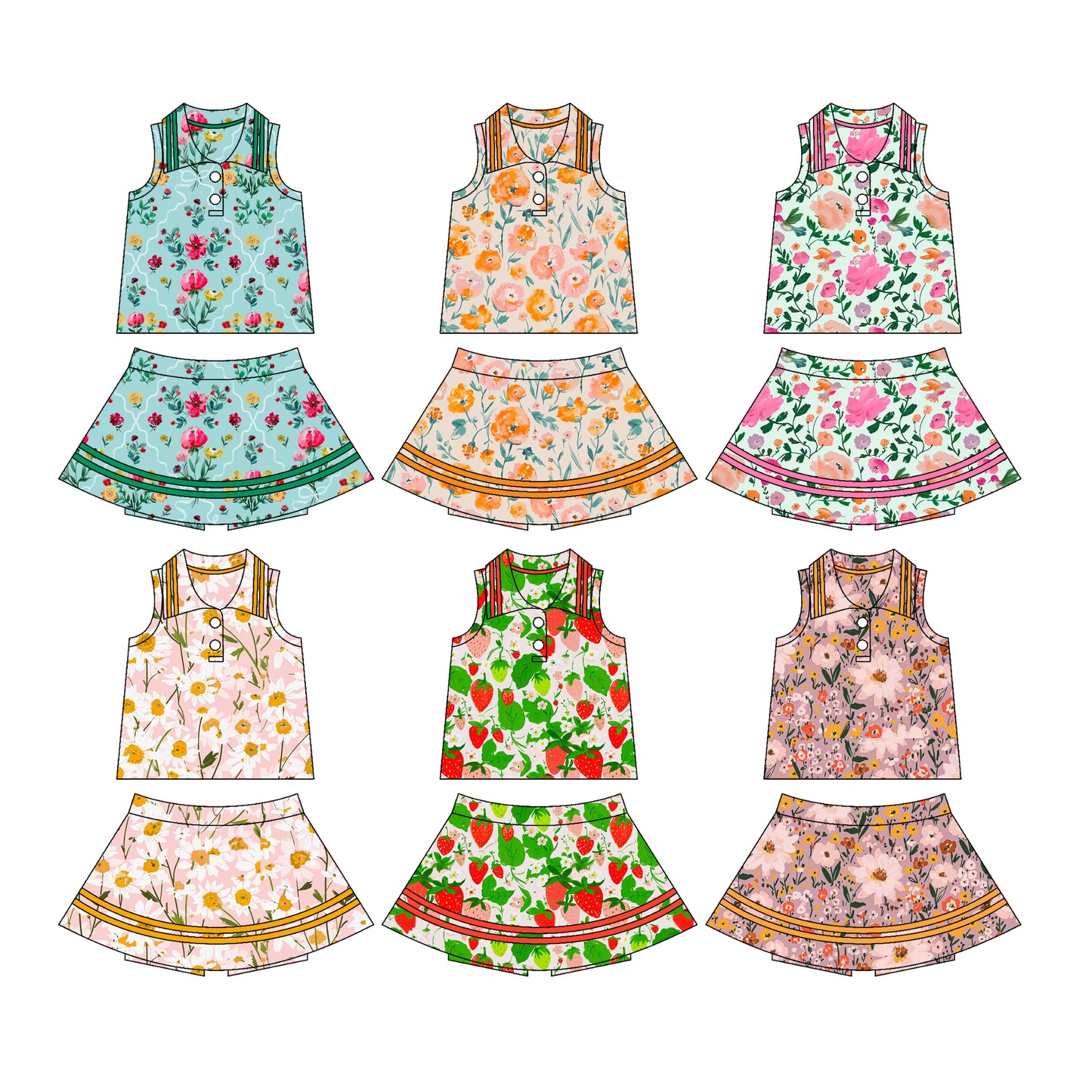 3.27 custom each style moq 5eta 4-6week Sibling Sister baby girls clothes Short sleeve yoga dress 1 and dress 6 match family design