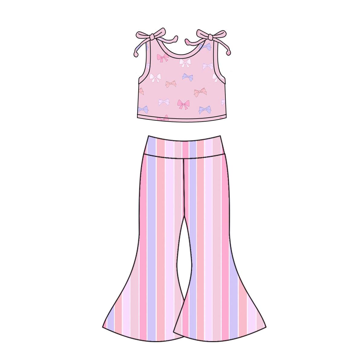 5.5 custom each style moq 5eta 4-6week Sibling Sisters baby girl short sleeve pants sets 1 and set 2 match family design