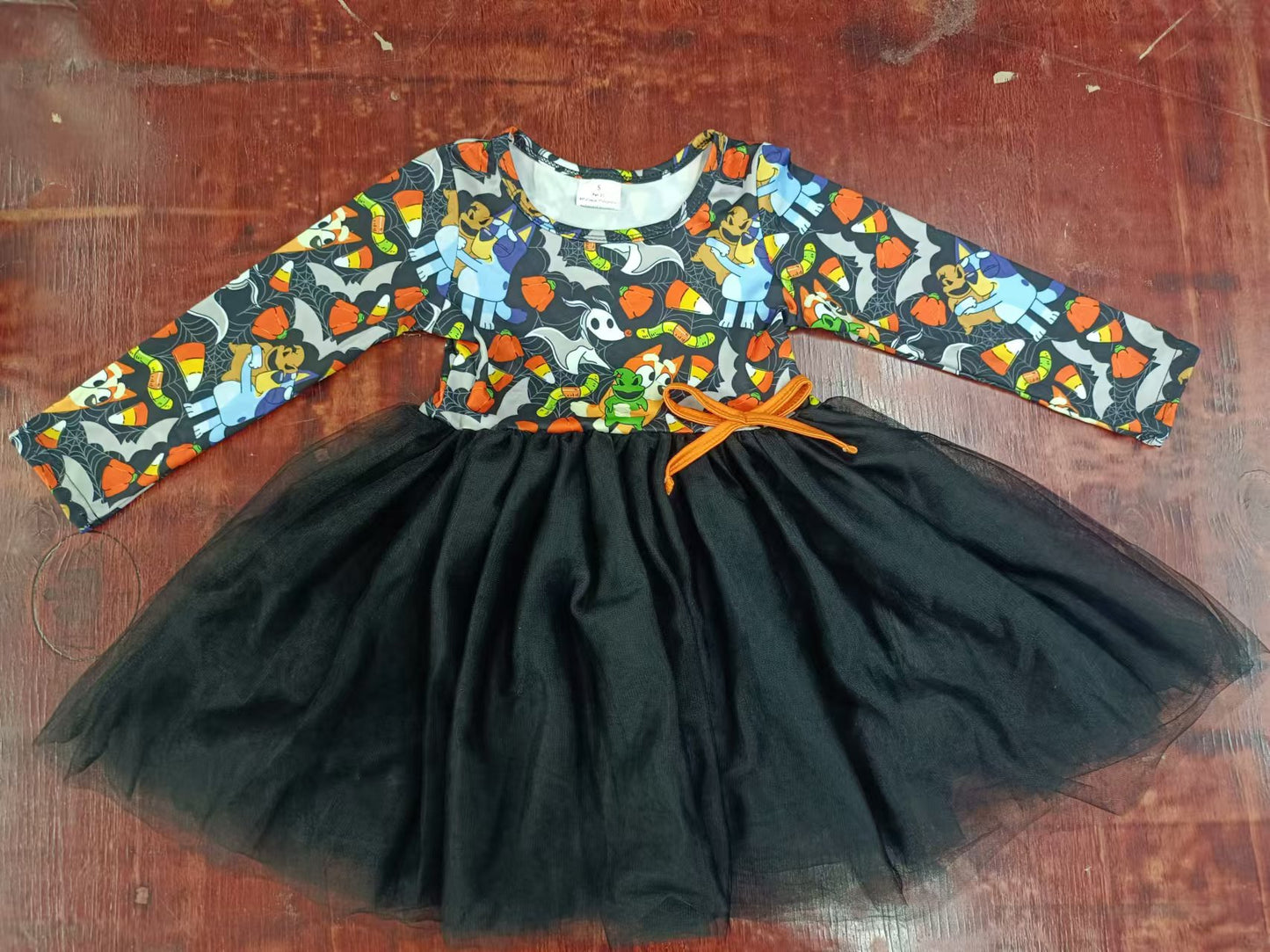 Custom moq 3 eta 6-7weeks Weird Animal Black Long Sleeve Tutu Skirt
