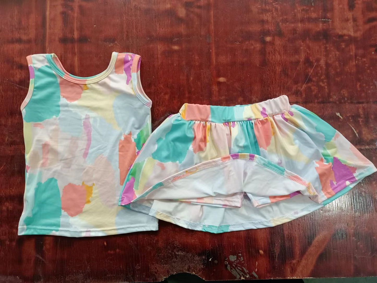 Deadline: May 24 custom no moq eta 5-6week Short sleeve shorts sleeveless suit culottes suit