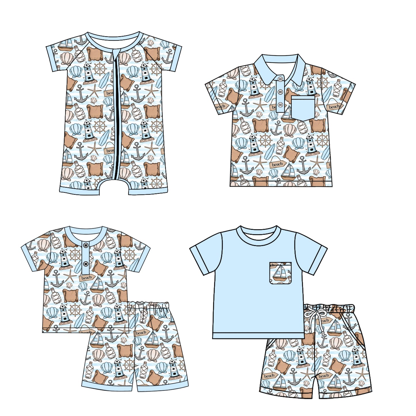 4.7 custom each style moq 5eta 4-6week Sibling Sister baby boy sets 1 and sets 2 and boy rompers and top match family design