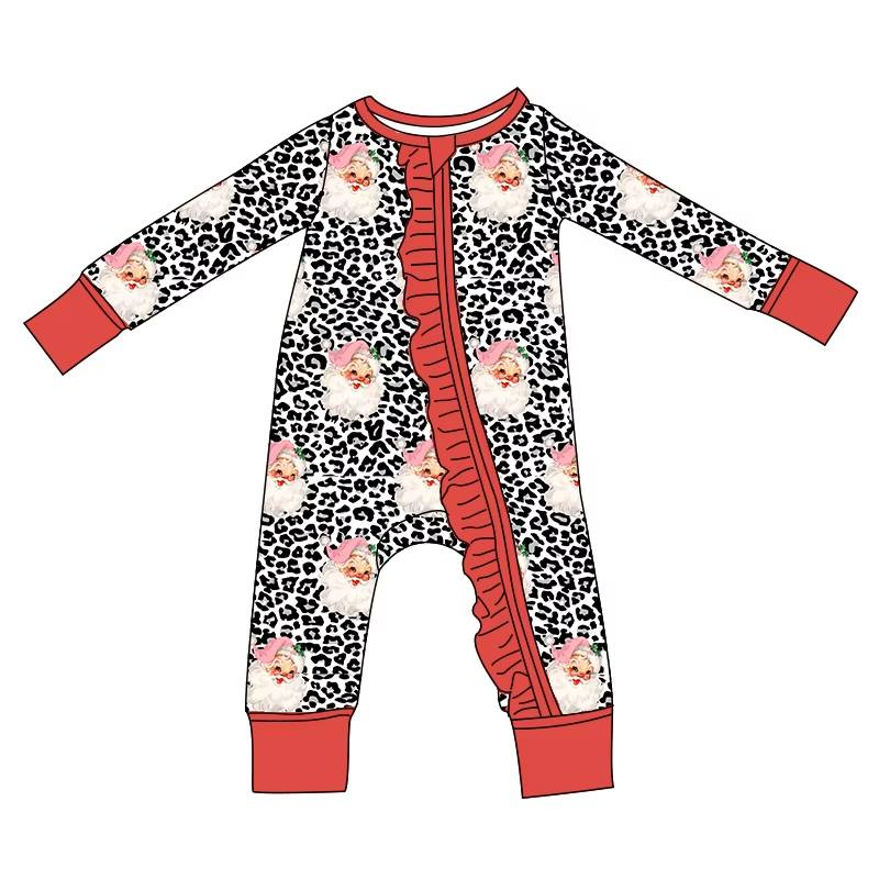 Custom moq 5 each style eta 6-7weeks baby girl clothes Christmas long sleeve romper-25.8.2