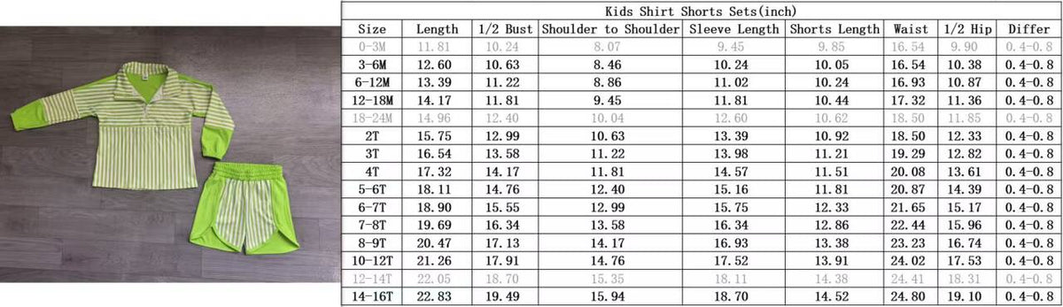 NEW RTS NO MOQ yoga fabric GLS0107(GT1716+SS0950) Baby Girls Hot Blue Stripe Zip Pullovers Shorts Yoga Sets