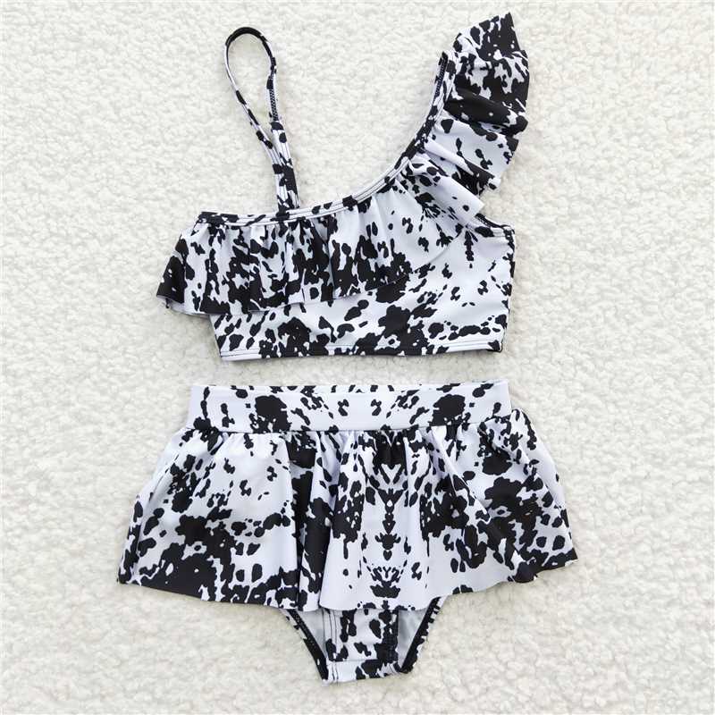 RTS NO MOQ baby girl clothes Short Skirt Set & Swimsuit
