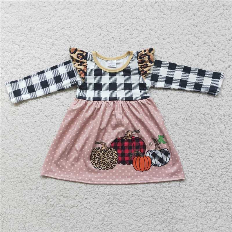 SALES NEW Pumpkin Girls Plaid Dresses - Assorted Sizes And Styles for Girls Loveable Plaid Fashion for Young Kids