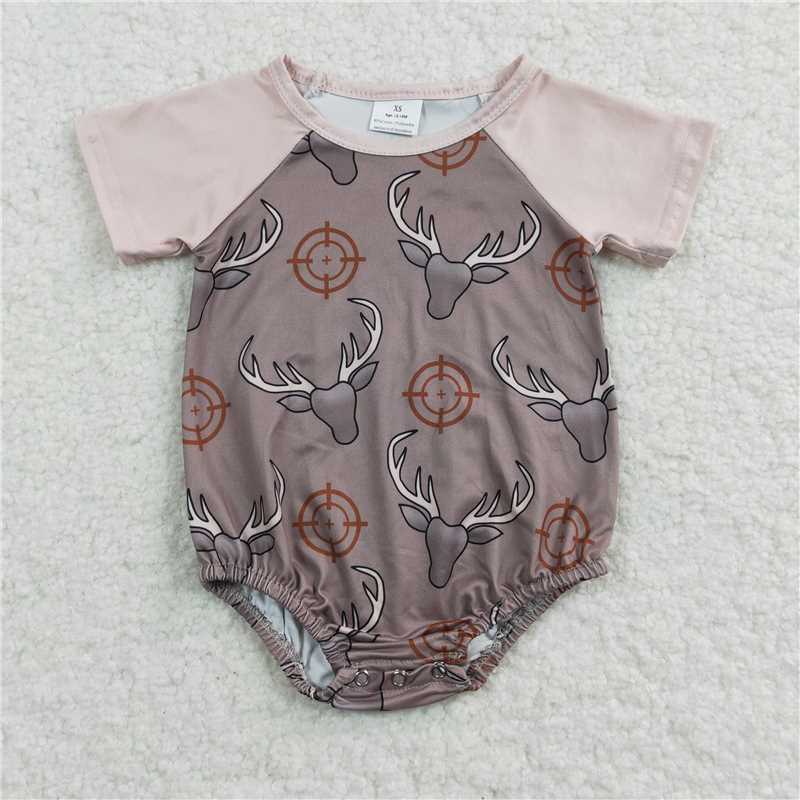 SALES NEW Sibling Baby Boys Western Cows Short Sleeve Summer Rompers