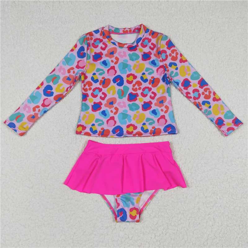RTS NO MOQ baby girl clothes Short Skirt Set & Swimsuit