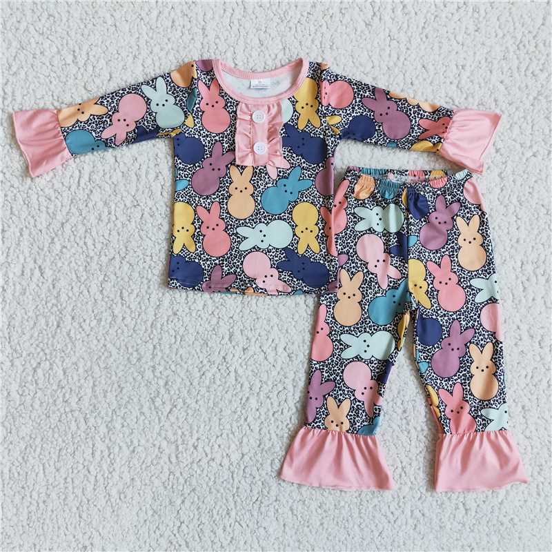 RTS NO MOQ Baby Boys Clothes easter long-sleeved pants set