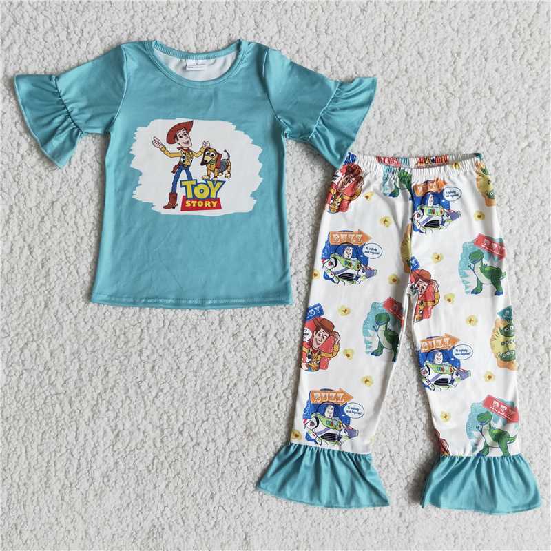 RTS NO MOQ blue and yellow zipper long sleeve outifits Dream Characters