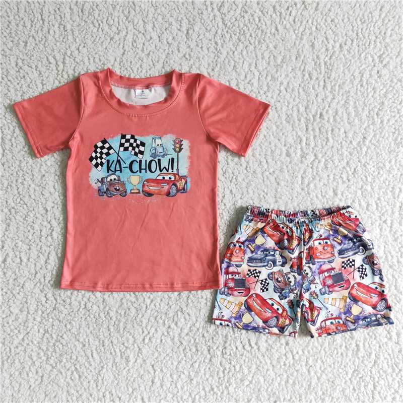 Cute Clothes B15-25 Baby boys car summer clothing sets