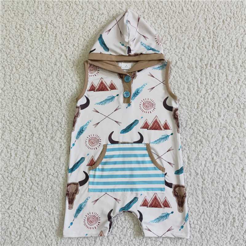 SALES NEW Baby boys summer western rompers