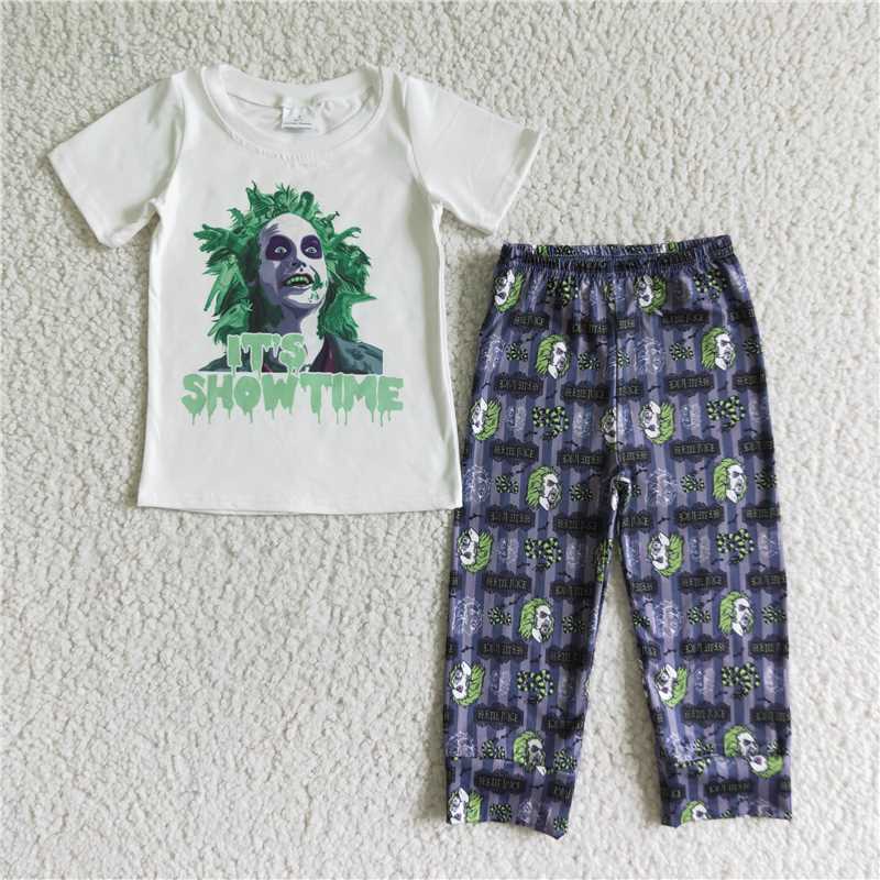 SALES NEW Baby boys it's showtime Halloween pants clothes sets