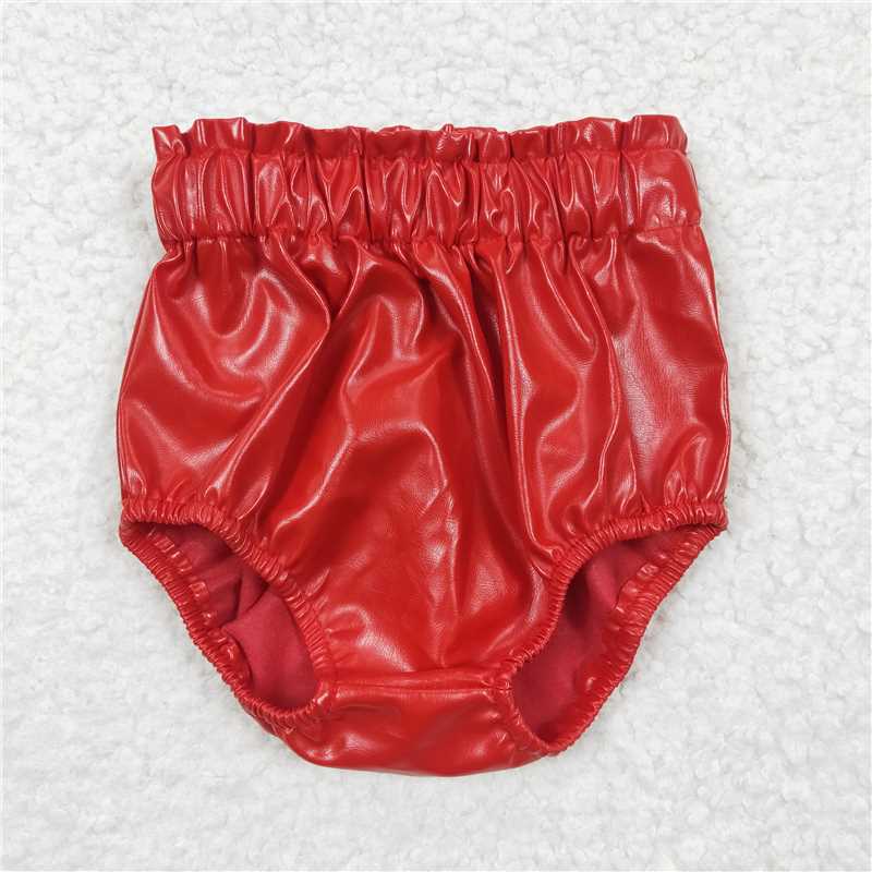SALES NEW Baby Girls Red Leather Summer Bummies Bottoms