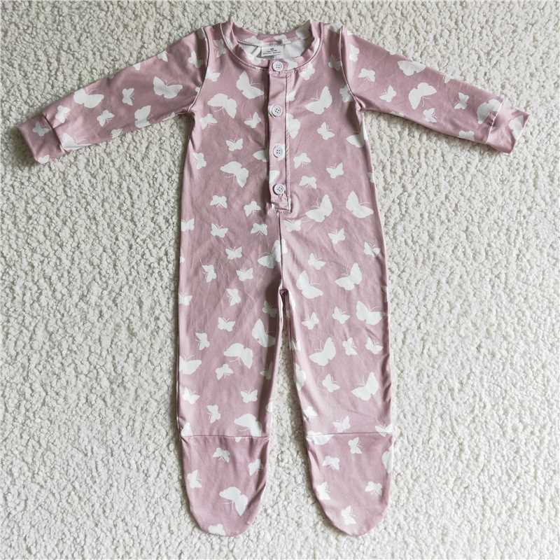 SALES NEW Baby kids long sleeve fall butterfly western rompers