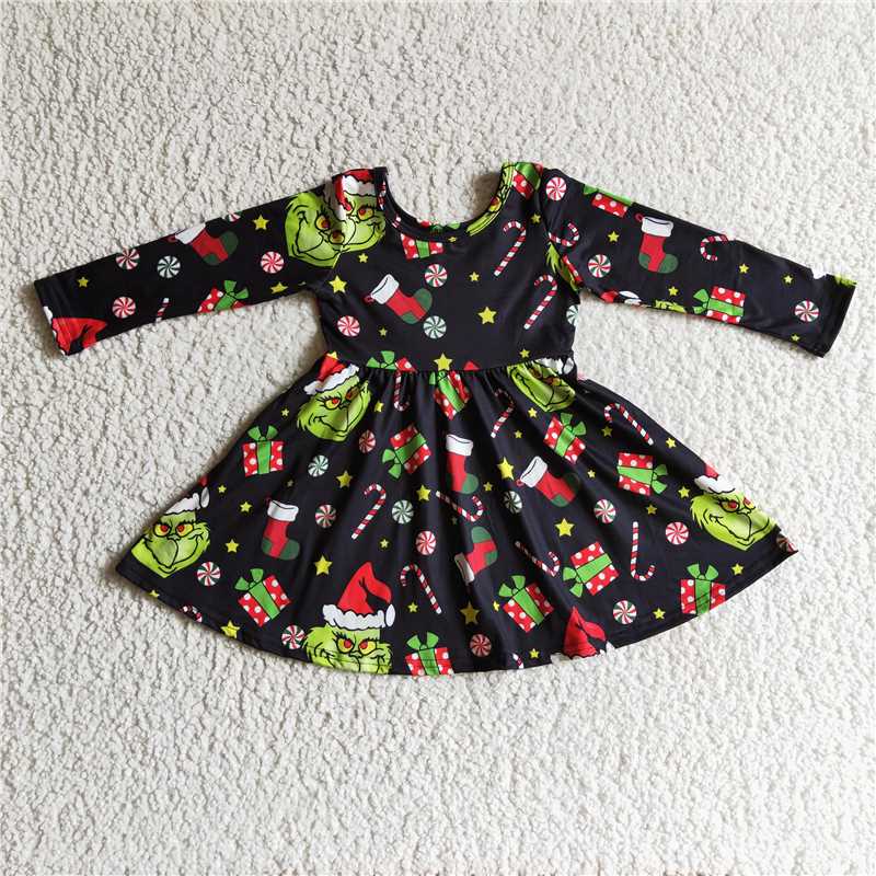 SALES NEW Baby Girls Christmas Present Twirl Dress Festive Holiday Outfit for Toddlers