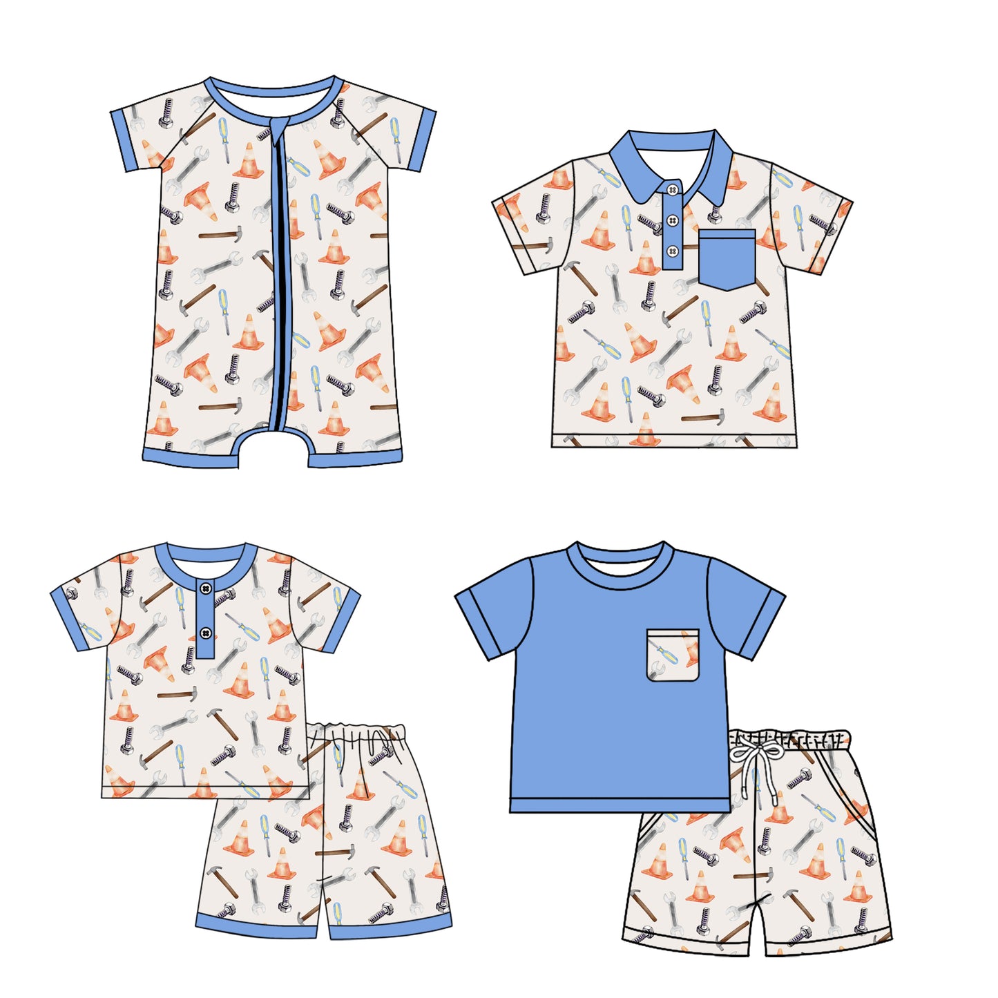 4.9 custom each style moq 5eta 4-6week Sibling Sister baby boy sets 1 and sets 2 and boy rompers and top match family design