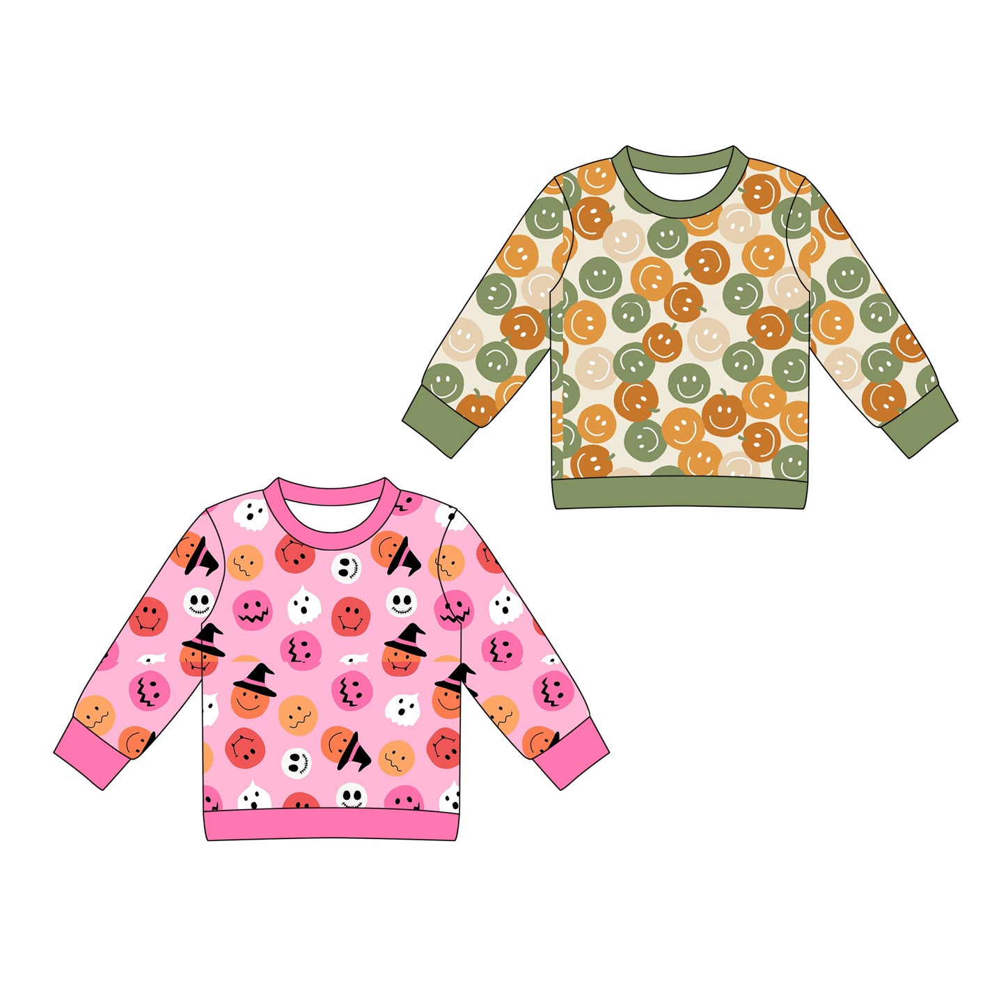 25.6.26 custom each style moq 5eta 4-6week Sibling Sister baby girl long sleeve top 1 and top 2 match family design
