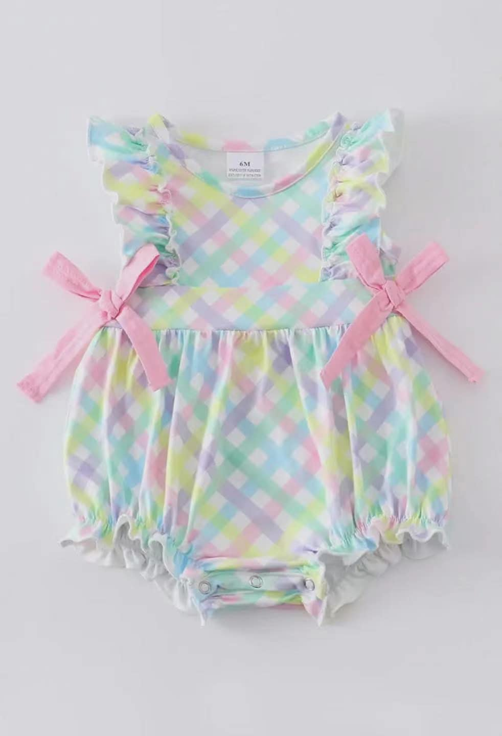 Custom moq 3 eta 7/8week moq 5 eta /4/5week baby girl clothes Sleeveless Romper