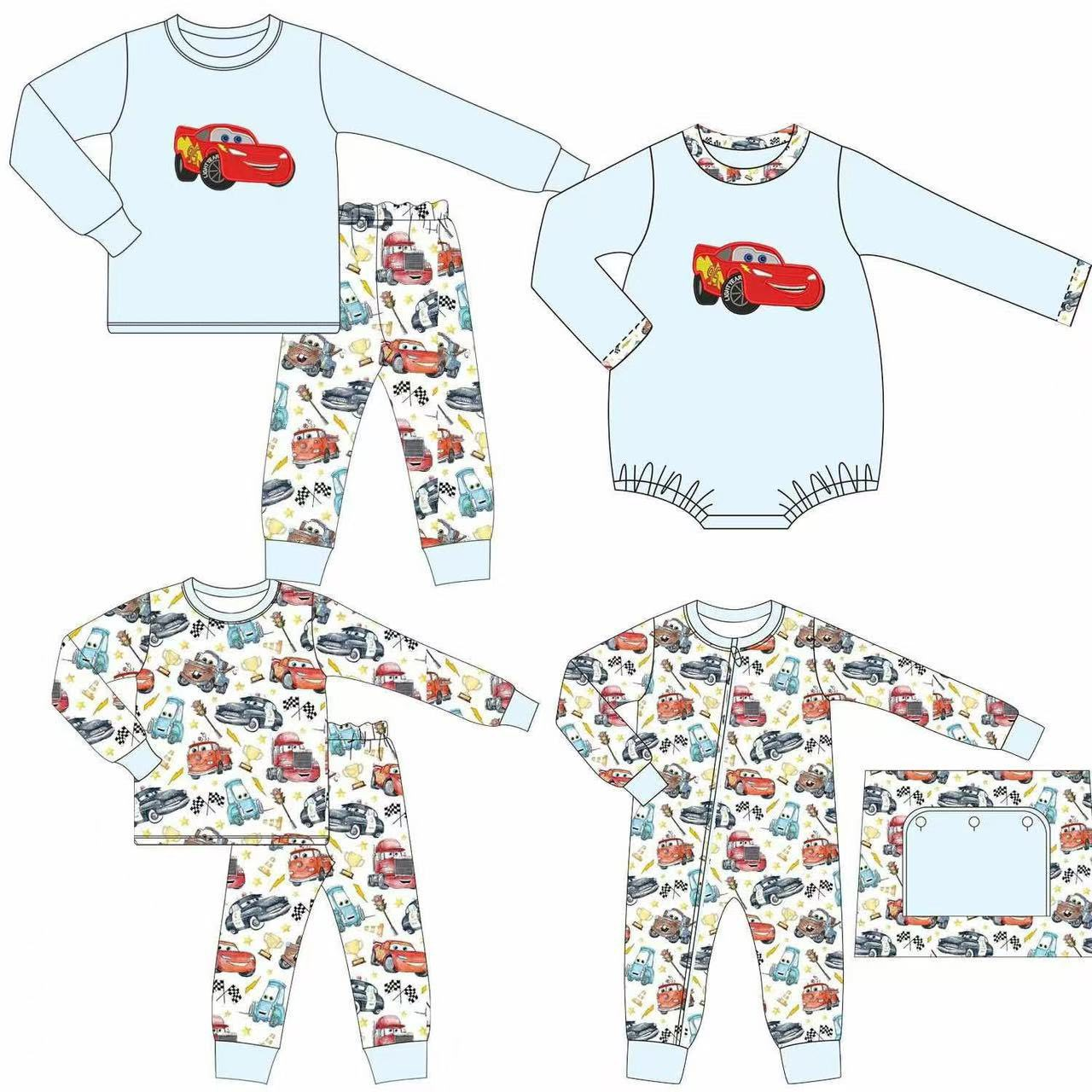 Custom moq 5 each style eta 6-7weeks baby girl clothes long sleeve pants set 2 and rompers 2-25.8.4