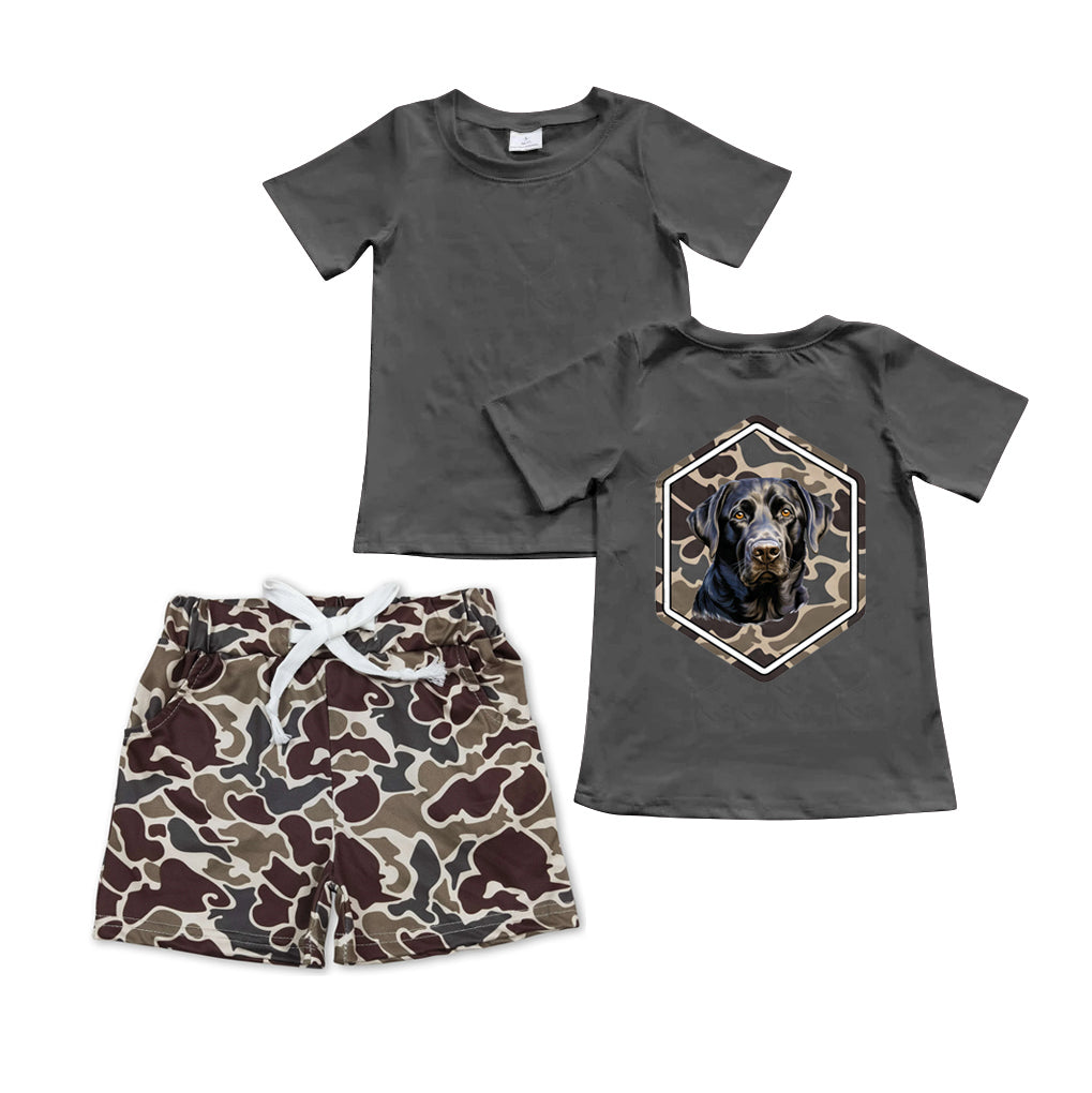 11.2 custom each style moq 5eta 4-6week Sibling Sister camouflage baby boy short sleeve shorts sets 1 and sets 2 match design
