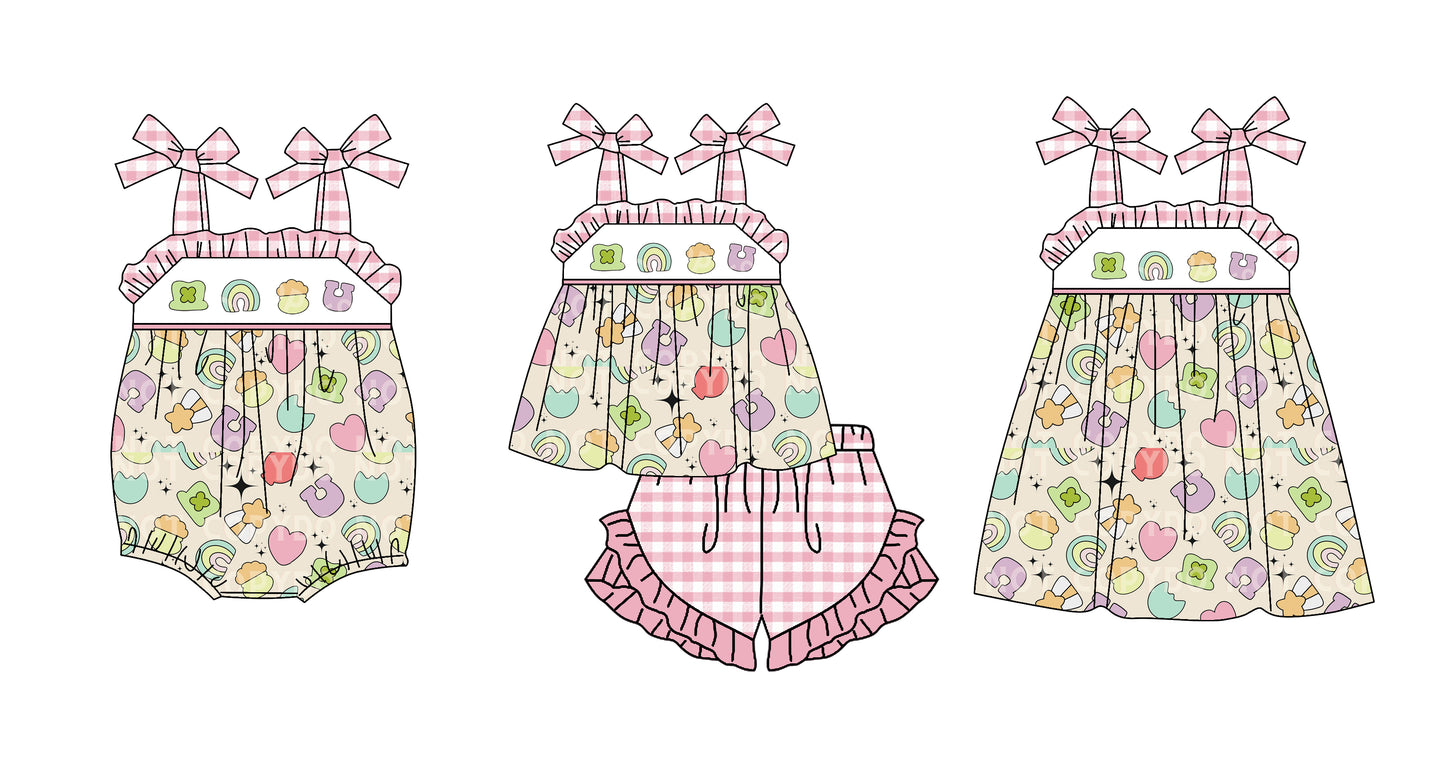 11.13 custom each style moq 5eta 4-6week Sibling Sister baby girl short sleeve shorts sets and dress and rompers match family design