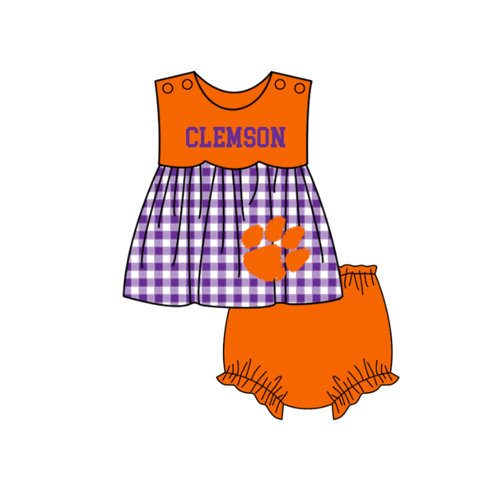 Custom moq 5 mix size milk silk summer teams baby girl boys clothes Orange short sleeve shorts sets 3 and dress and rompers 2 series