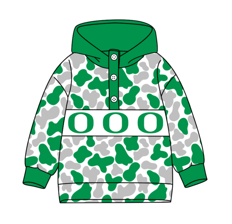 4-Custom moq 8 mix size milk silk summer team baby boy clothes camouflage green hooded long sleeve top-25.10.9