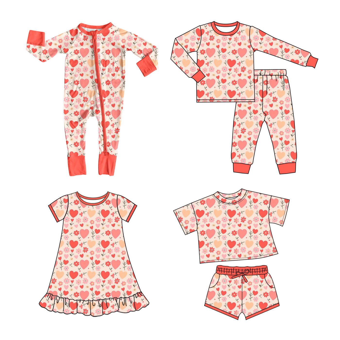 25.10.10 custom each style moq 5 eta 6-8week Sibling Sisters love baby girl long sleeve pants sets and shorts sets and dress and rompers match family design