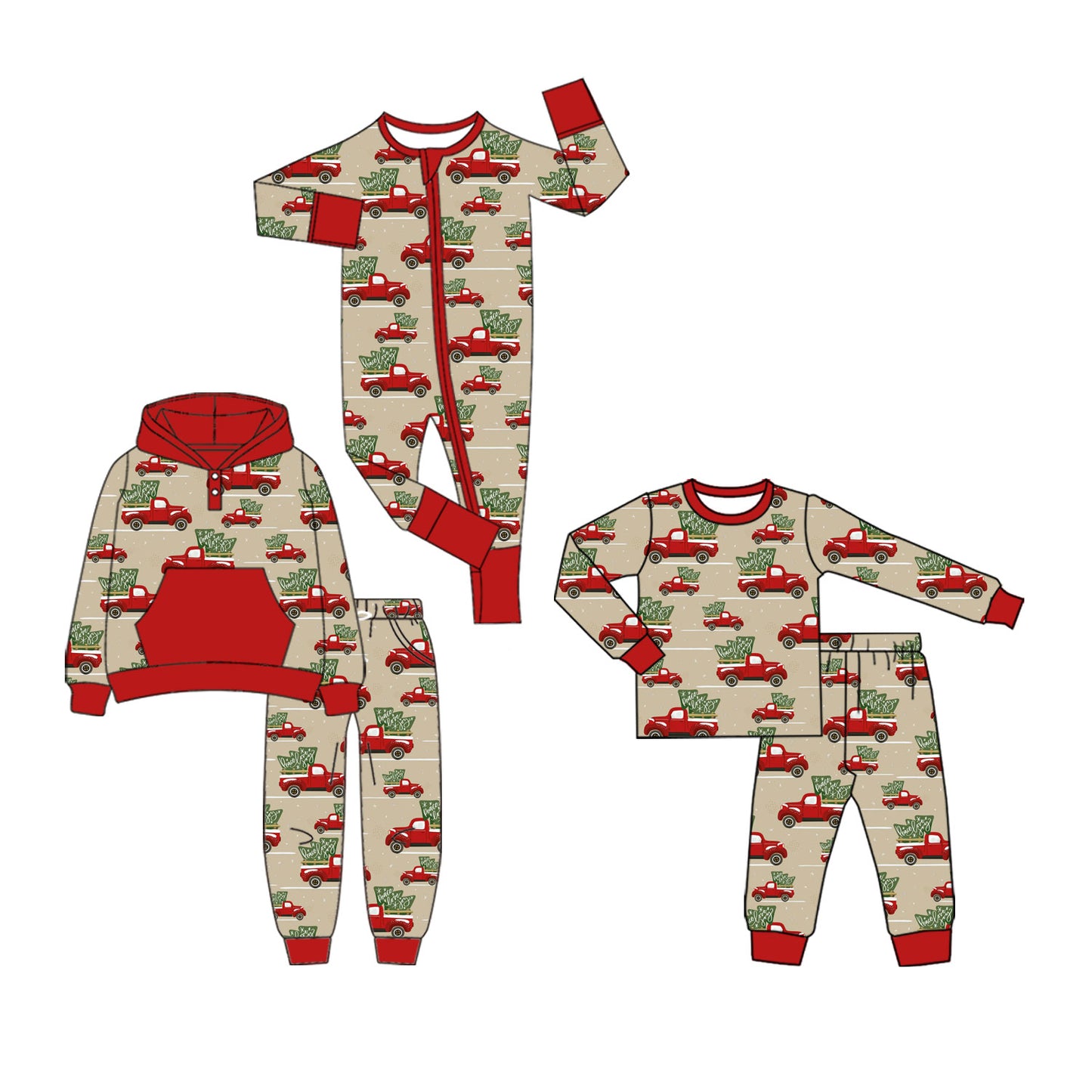 25.9.2 custom each style moq 5 eta 4-6week Sibling Sisters Christmas trees baby boy long sleeve pants sets 1 and sets 2 and romper match family design