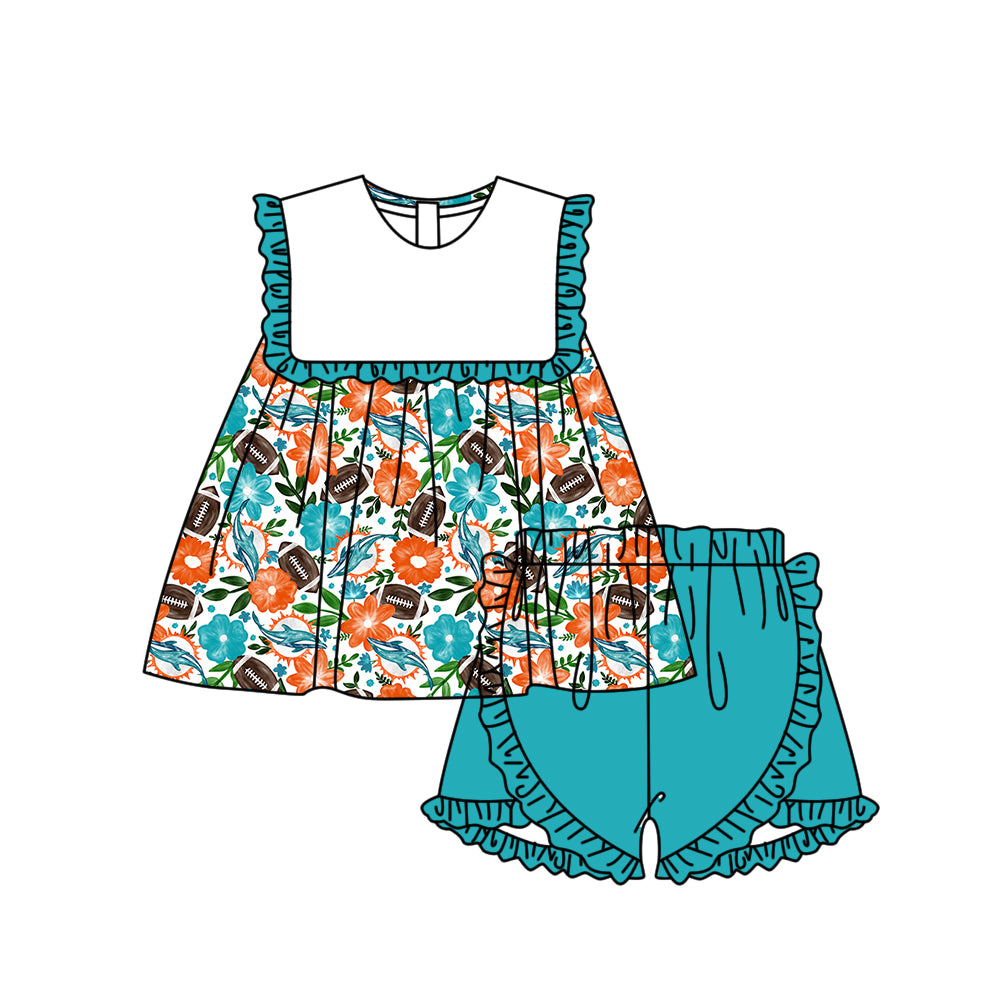 Custom moq 5 mix size milk silk summer teams Baby Girl Sleeveless Top And Shorts Set Sleeveless Skirt Set Yoga Dress Romper