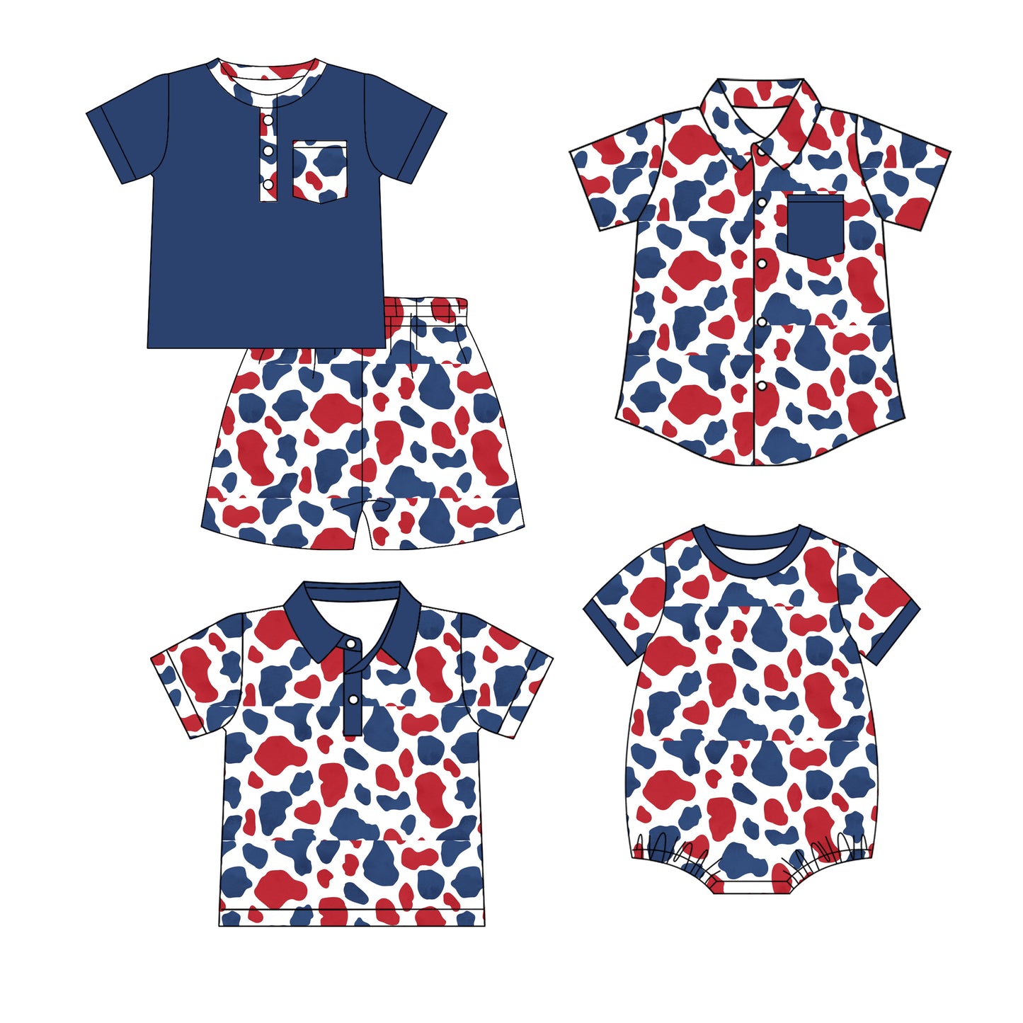 25.12.16 custom each style moq 5 eta 6-8 week Sibling Sister camouflage baby boy short sleeve shorts sets and boy rompers and top 2 match family design