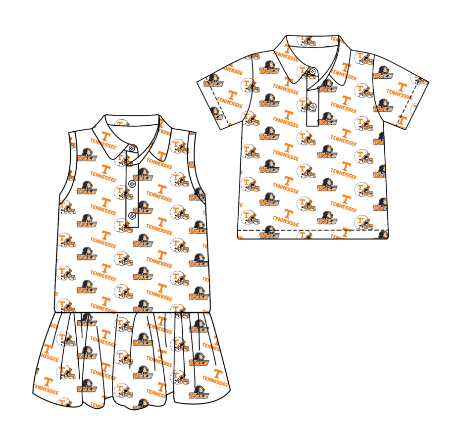 Custom moq 5 mix size milk silk summer teams White Sleeveless Dress for Baby Girl Short-Sleeved Polo Shirt for Baby Boy Infant Clothing Set