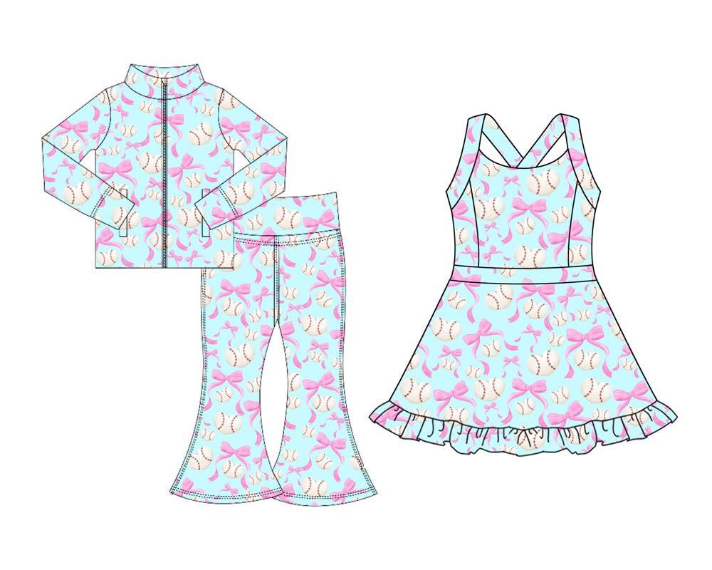 custom each style moq 5eta 4-6week Sibling Sisters bow baby girl long sleeve pants sets and dress-25.8.9