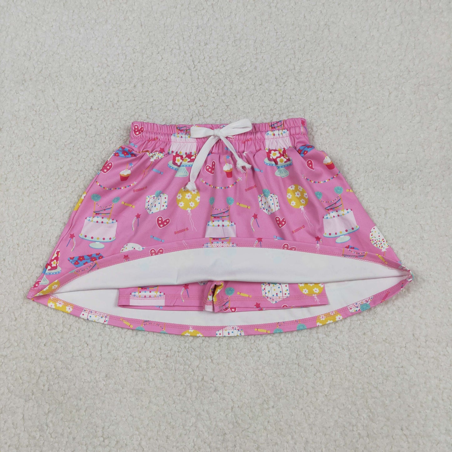 12/18m-14/16t RTS NO MOQ(In Stock ) Cake heart pink yoga skirt