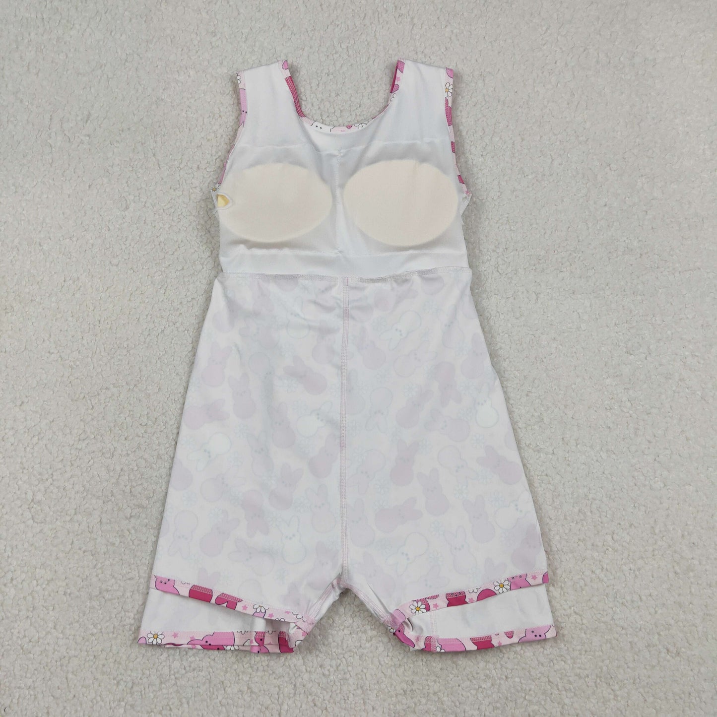 RTS NO MOQ(In Stock) Easter Flower Star Rose Red Bunny Yoga Sleeveless Dress