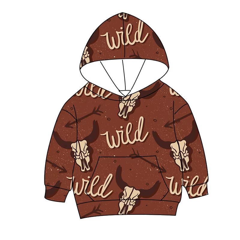 Custom moq 5 each style eta 6-7weeks baby boy clothes WILD hooded long sleeve top-25.8.15