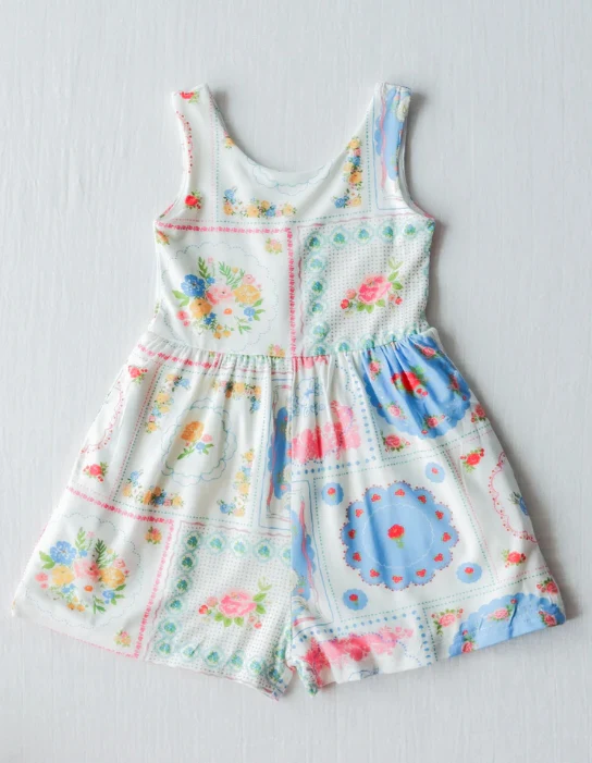 Deadline: May 26 custom no moq eta 5-6week Summer flower girl's romper