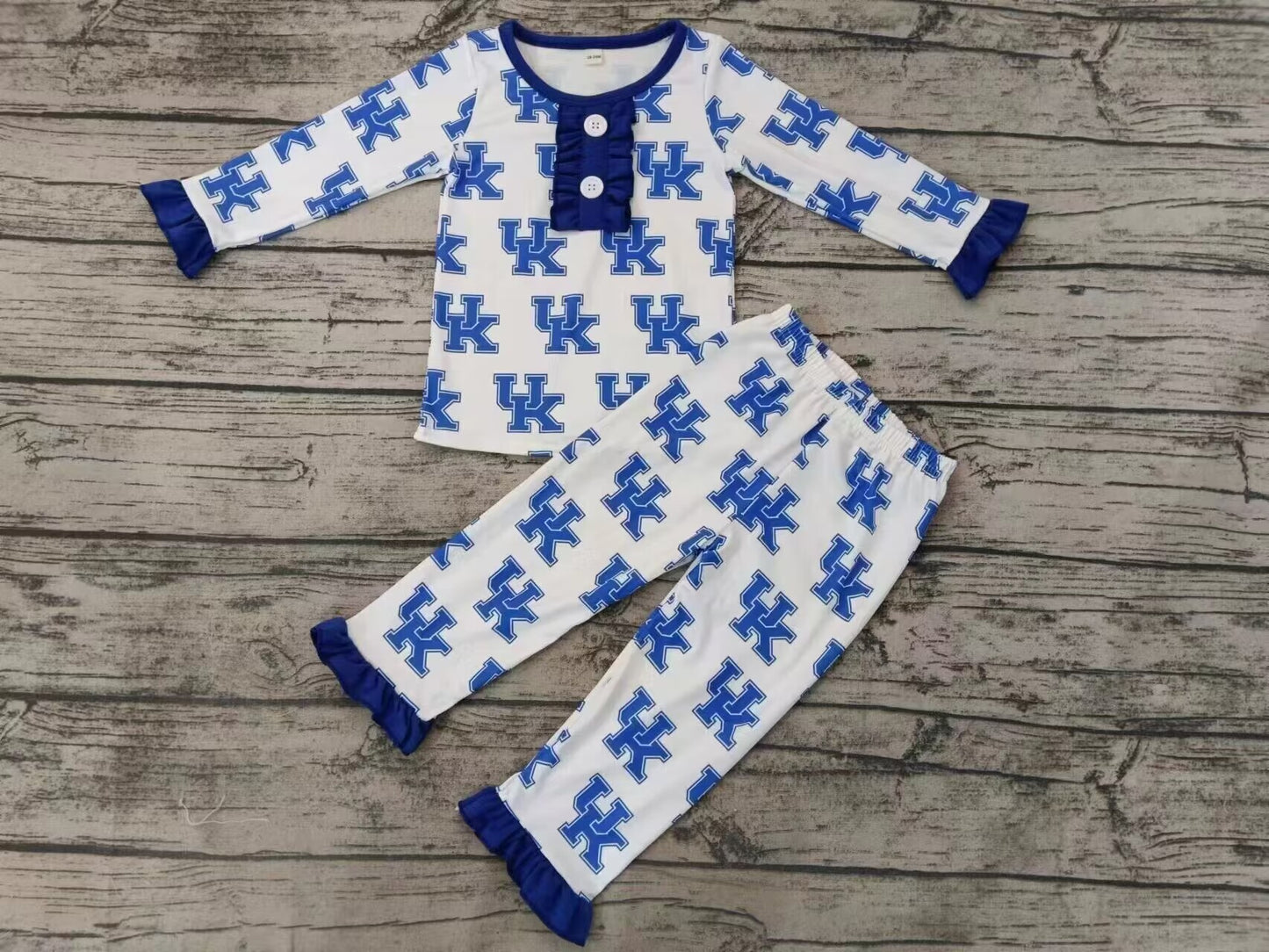 Kentucky UK baby girls long sleeved top pants set