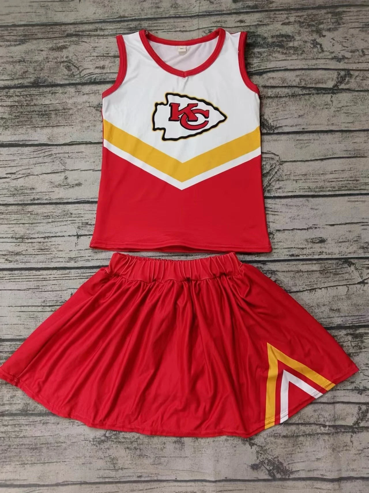 Deadline August 14 custom no moq KC Red short-sleeved shorts suit