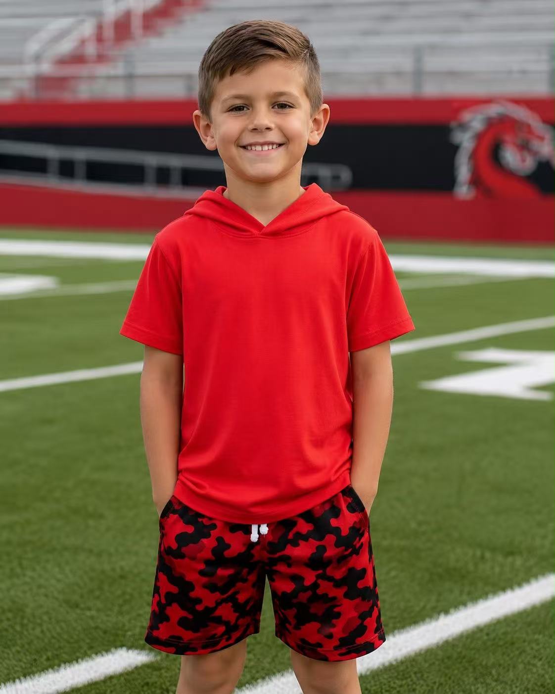 custom moq 5 mix size MAES01 boys hoodie sets