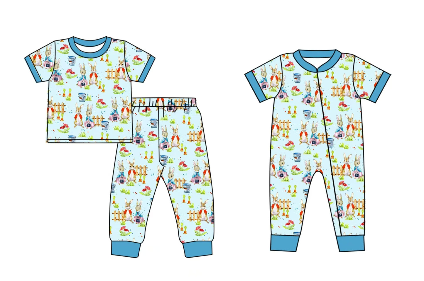 12.5 custom each style moq 5eta 4-6week Sibling Sister easter baby girls short sleeve sets and rompers match design