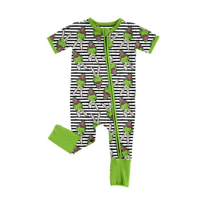 10.21 custom each style moq 5eta 4-6week Sibling Sister easter green baby boys short sleeve sets and rompers match design